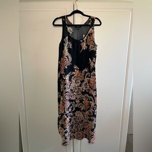 Vintage Karen Kane Paisley Cottagecore Midi Dress